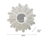 miroir plume rond