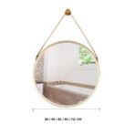 miroir rond barbier vintage