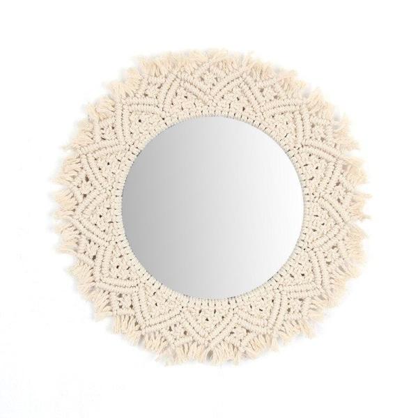 miroir-rond-macrame miroir rond macramé