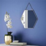 miroir hexagonal or