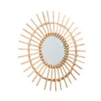 miroir rotin vintage