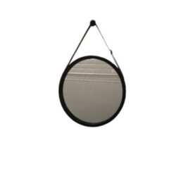 Miroir Barbier Rond Noir