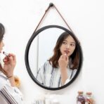Miroir Rond Barbier Noir
