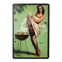 plaque barbecue vintage