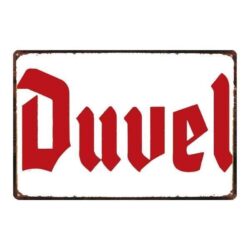 plaque métal duvel