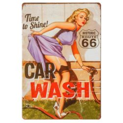 plaque émailée pin up ancienne