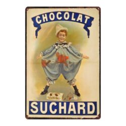 plaque émaillée chocolat suchard