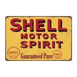 plaque émaillée shell