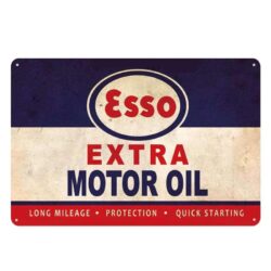 plaque esso métal