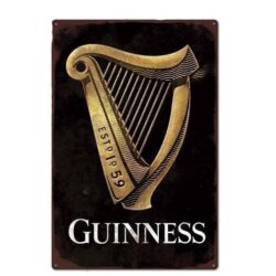 plaque métal guinness