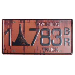 plaque immatriculation vintage
