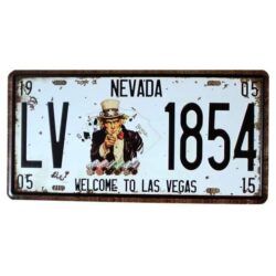 plaque immatriculation vintage usa