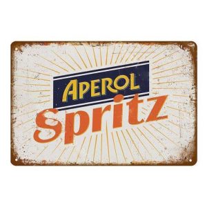 plaque métal apérol spritz