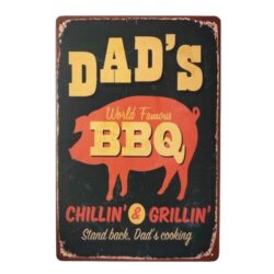 plaque métal bbq
