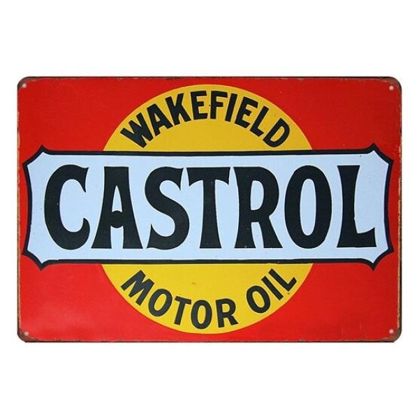 plaque-metal-castrol plaque métal castrol