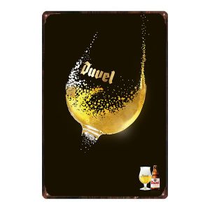 plaque métal duvel