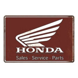 plaque métal honda
