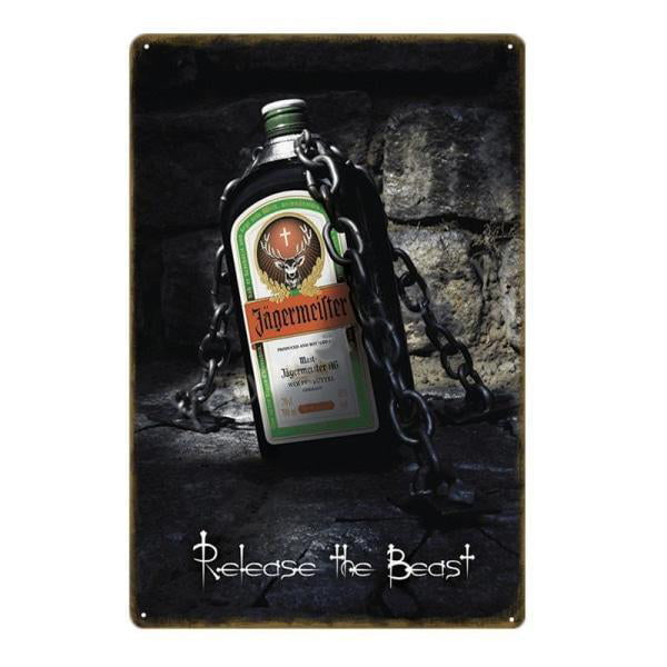 plaque-metal-jagermeister plaque métal jagermeister