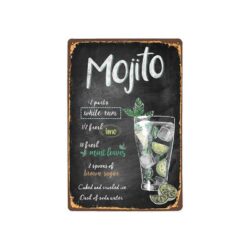 Plaque Métal Mojito