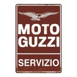plaque métal moto guzzi