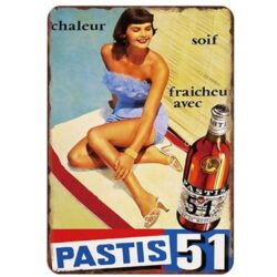 plaque métal pastis 51