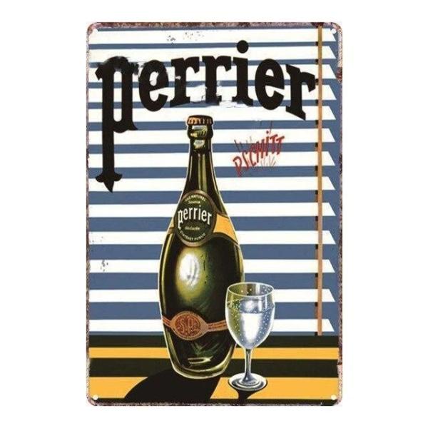 plaque-metal-perrier plaque métal perrier