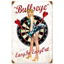 plaque métal pin-up