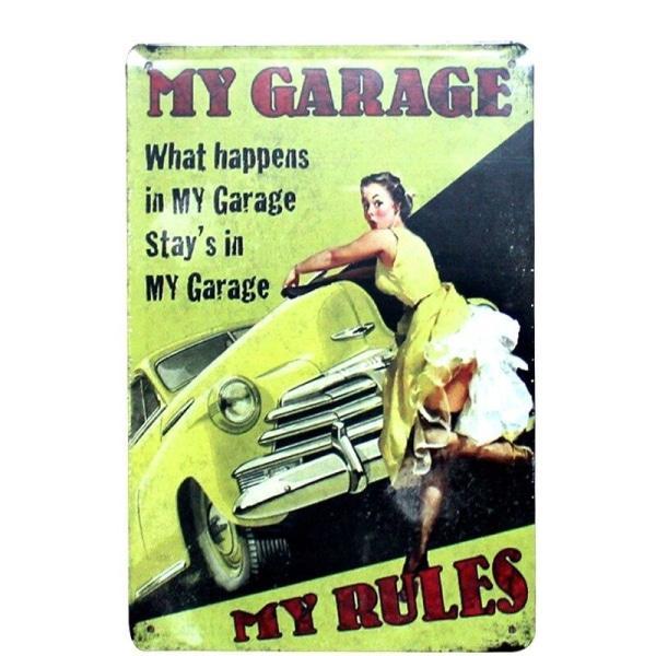 plaque-metal-pin-up-garage plaque metal pin up garage
