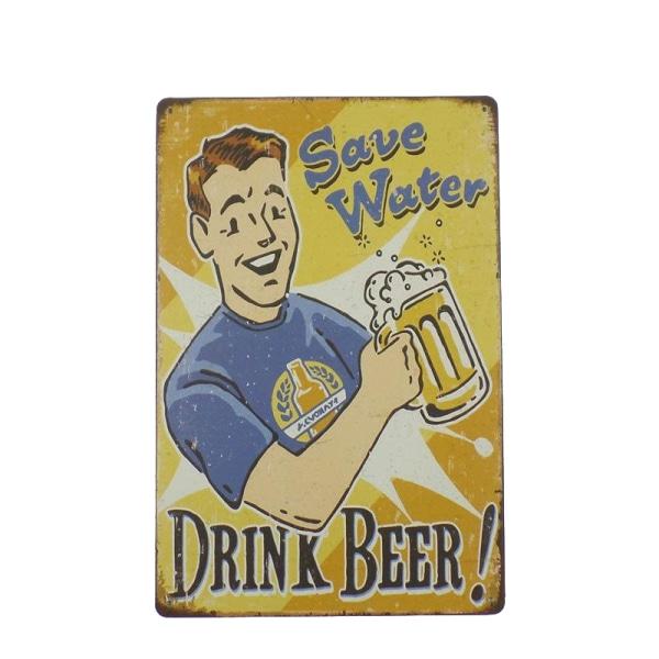plaque-metal-pub-biere plaque métal pub bière