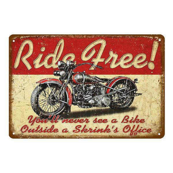 plaque-metal-pub-moto plaque métal pub moto
