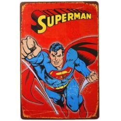 plaque métal superman
