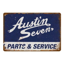 plaque métal vintage austin seven