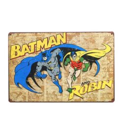 plaque métal vintage batman