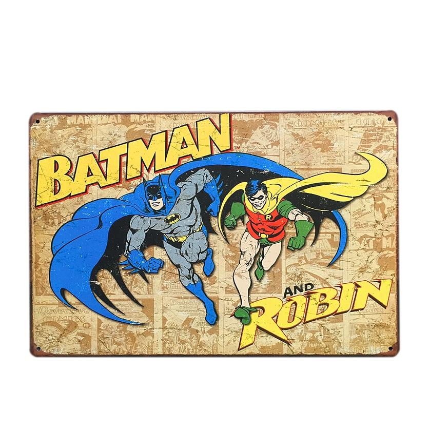 plaque-metal-vintage-batman plaque métal vintage batman