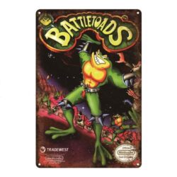 plaque métal vintage battletoads