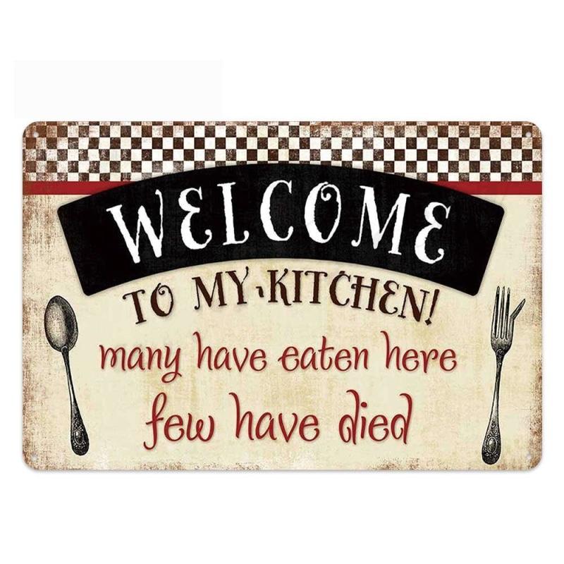 plaque-metal-vintage-bienvenue-dans-ma-cuisine Plaque Métal Vintage Bienvenue Dans Ma Cuisine