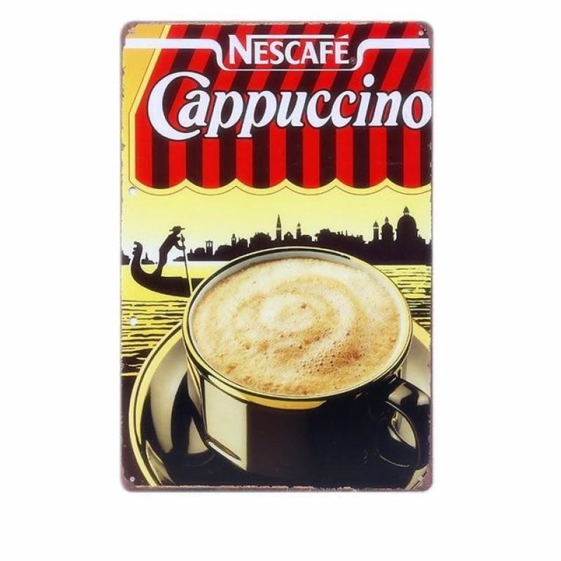 plaque-metal-vintage-cappuccino-nestle Plaque Métal Vintage Cappuccino Nestlé