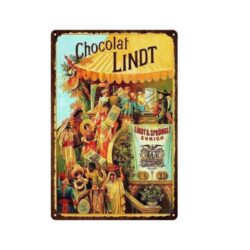 Plaque Métal Vintage Chocolat Lindt