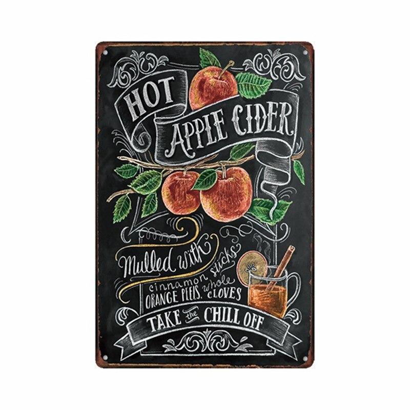 plaque-metal-vintage-cidre-aux-pommes Plaque Métal Vintage Cidre Aux Pommes