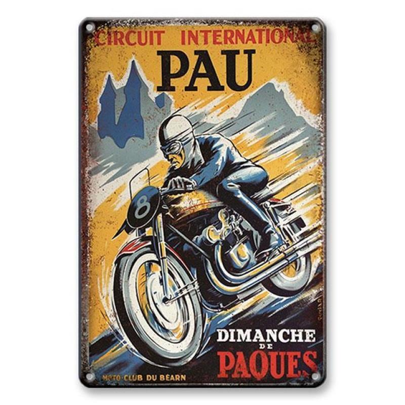 plaque-metal-vintage-circuit-international-pau Plaque Métal Vintage Circuit International Pau