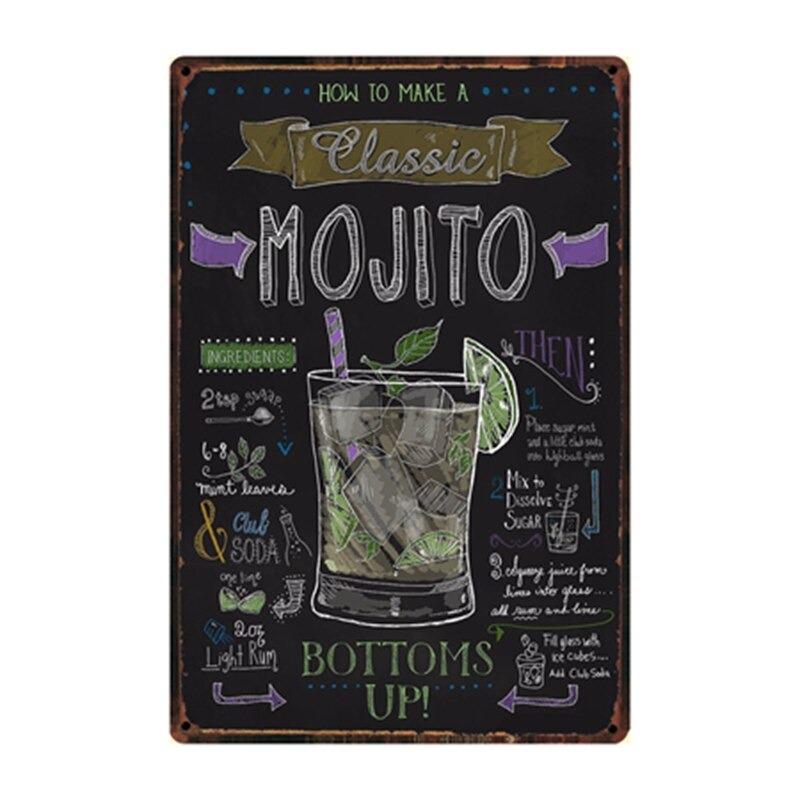plaque-metal-vintage-classic-mojito Plaque Métal Vintage Classic Mojito