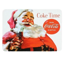 Plaque Métal Vintage Coca-Cola Père Noël