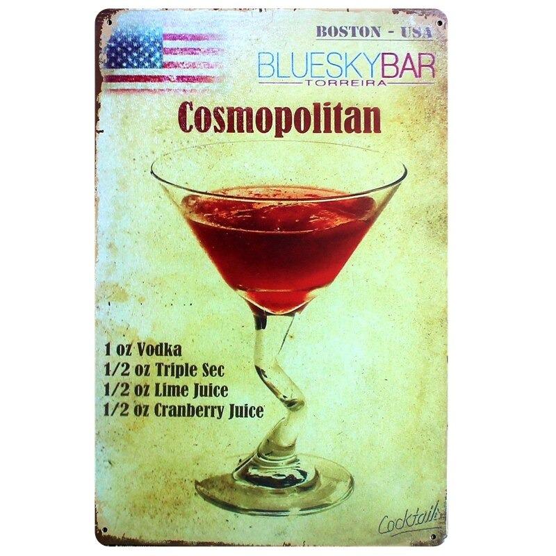 plaque-metal-vintage-cosmopolitan Plaque Métal Vintage Cosmopolitan
