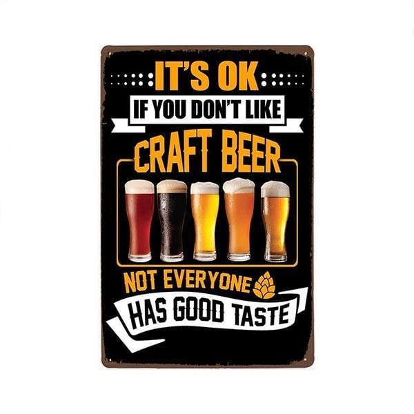 plaque-metal-vintage-craft-beer Plaque Métal Vintage Craft Beer