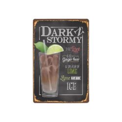 Plaque Métal Vintage Dark N Stormy