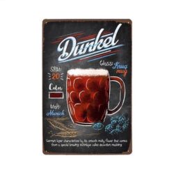 Plaque Métal Vintage Dunkel