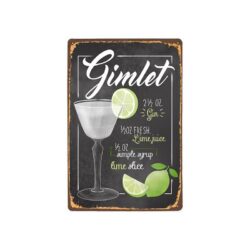 Plaque Métal Vintage Gimlet