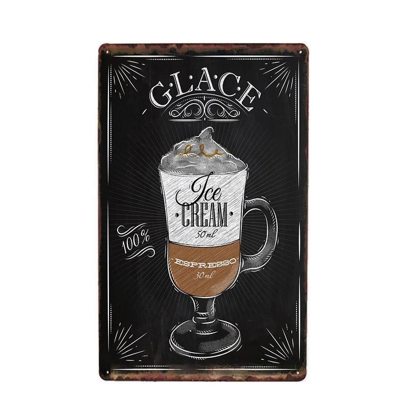 plaque-metal-vintage-glace-espresso Plaque Métal Vintage Glace Espresso