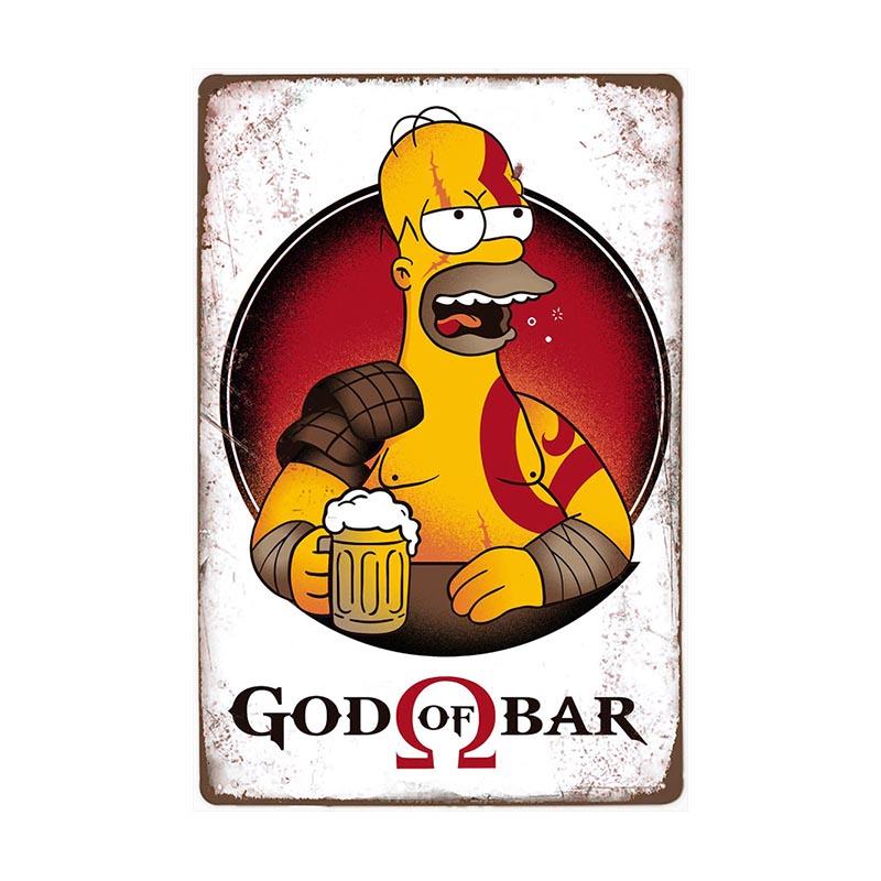 plaque-metal-vintage-god-of-bar Plaque Métal Vintage God Of Bar