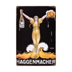 Plaque Métal Vintage Haggenmacher